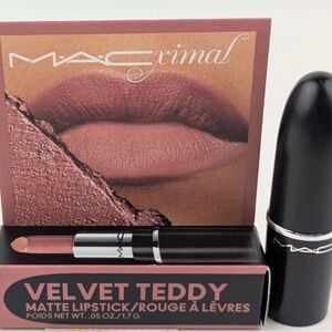 💗MAC Macximal Matte Lipstick In 617 Velvet Teddy 1.7g Travel Size New In Box💗